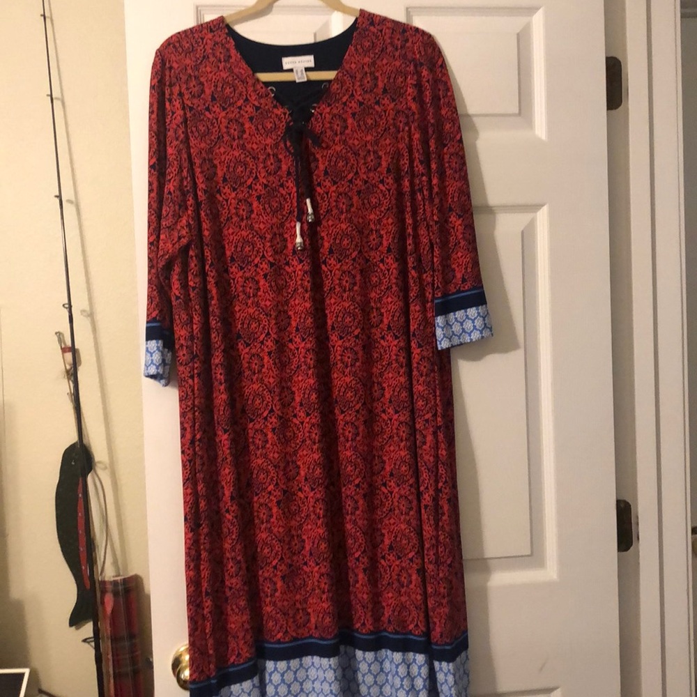 Susan Graver 1X liquid knit dress